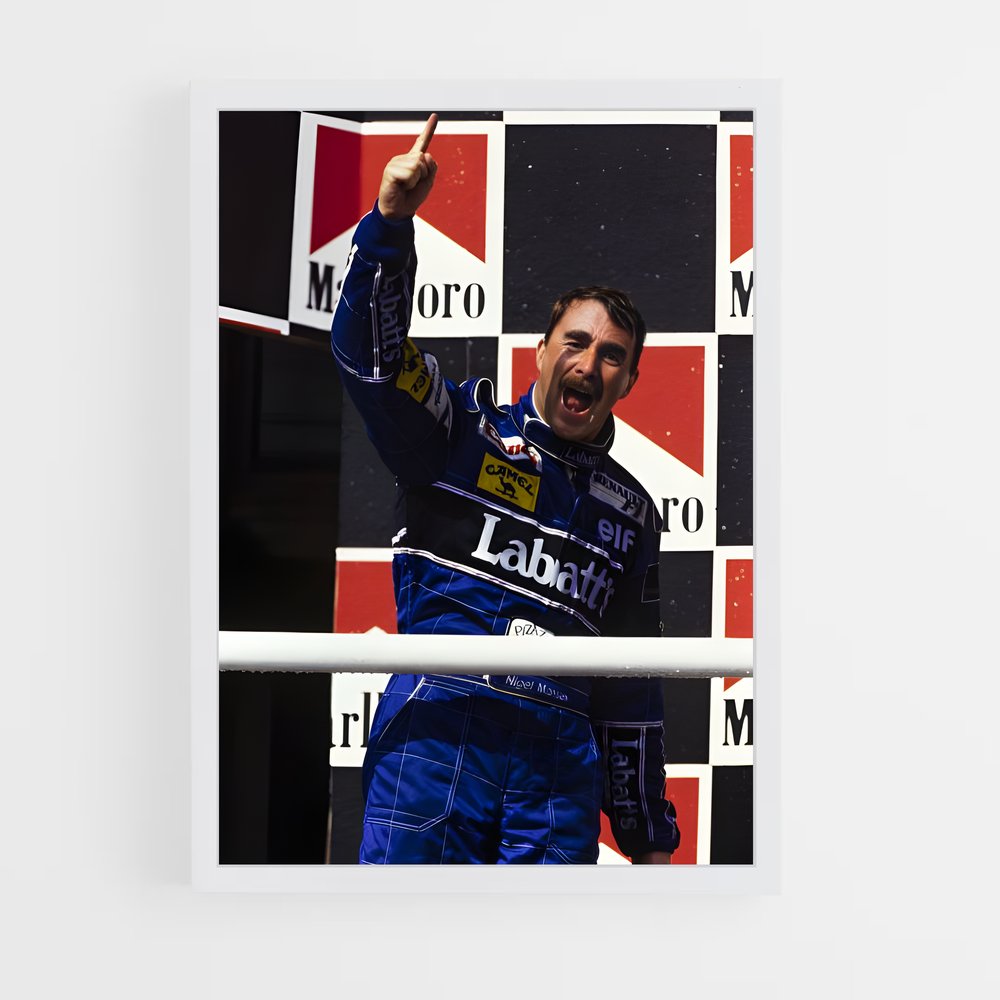 ap-nigel mansell-5 cadre Blanc