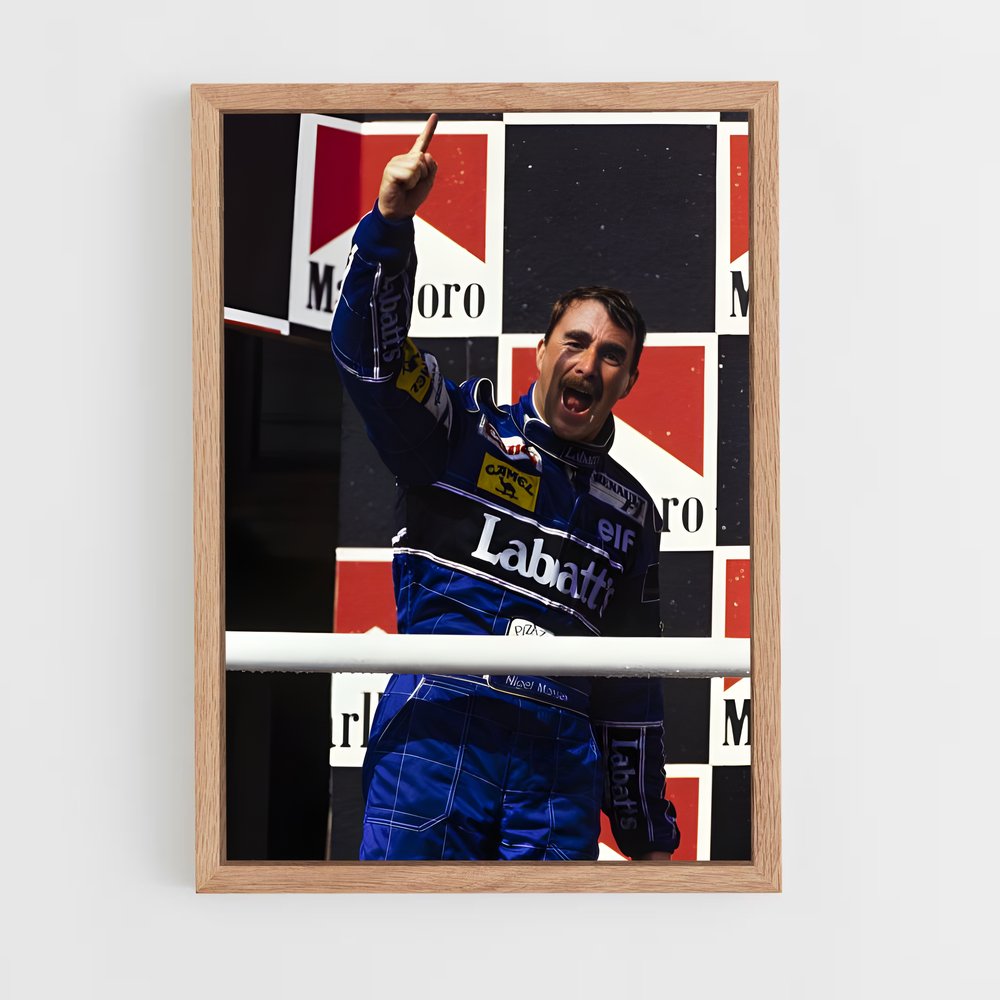 ap-nigel mansell-5 cadre Bois clair