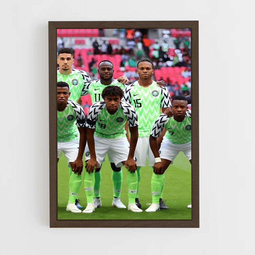 ap-nigeria national football team-1 cadre Bois foncé