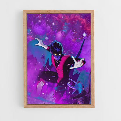 ap-nightcrawler x-men-2 cadre Bois clair