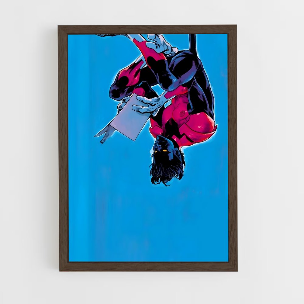 ap-nightcrawler x-men-5 cadre Bois foncé