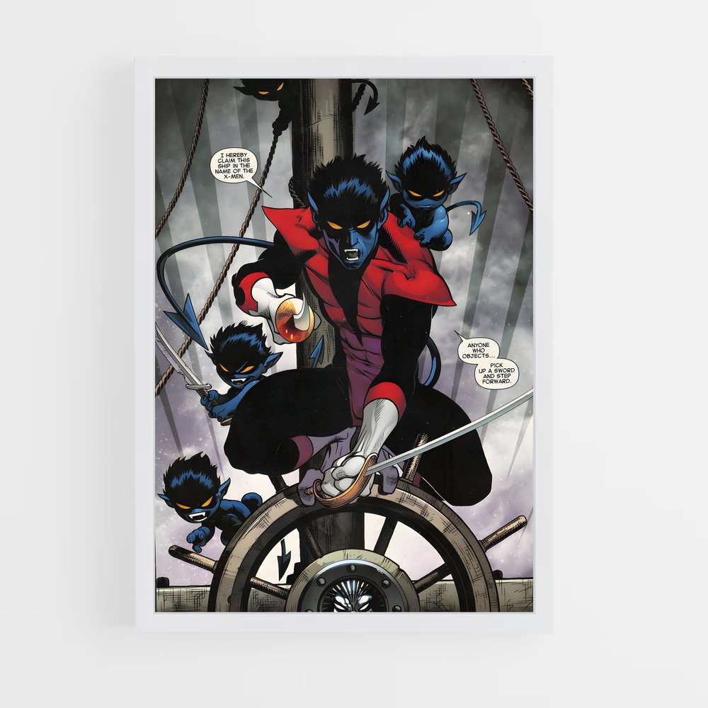 ap-nightcrawler x-men-7 cadre Blanc