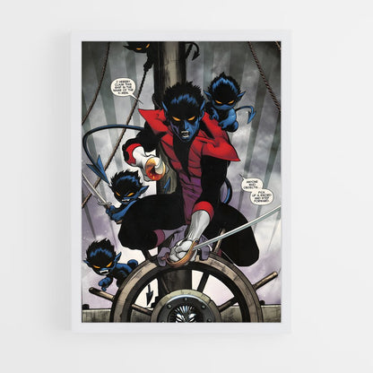 ap-nightcrawler x-men-7 cadre Blanc