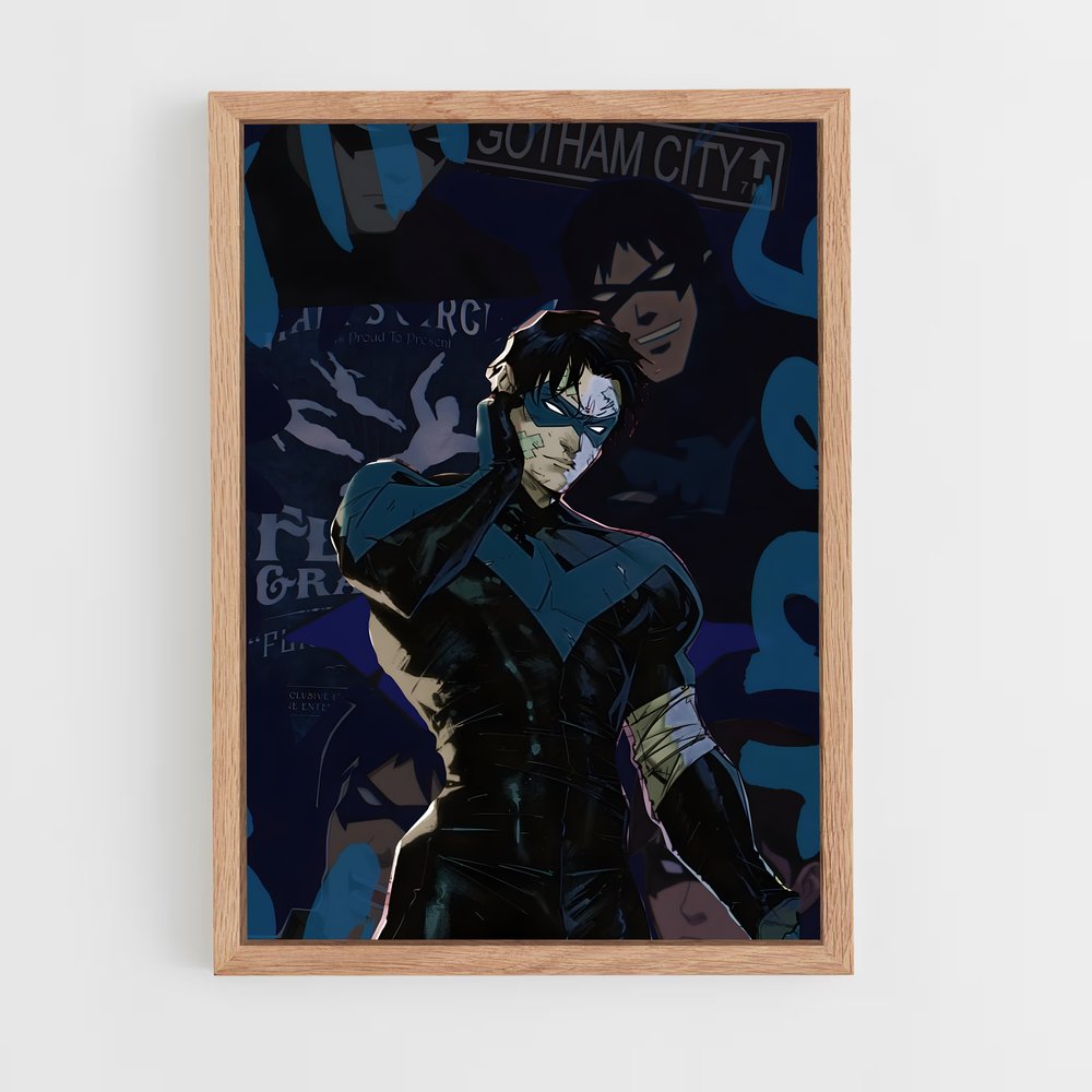 ap-nightwing-3 cadre Bois clair