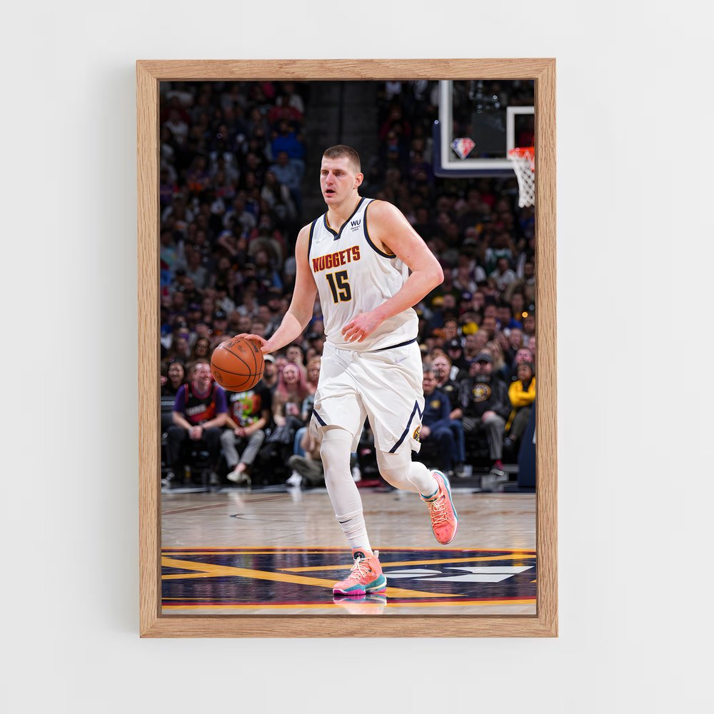 ap-nikola jokic-2 cadre Bois clair
