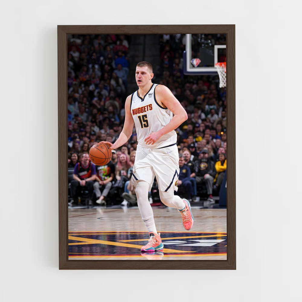ap-nikola jokic-2 cadre Bois foncé