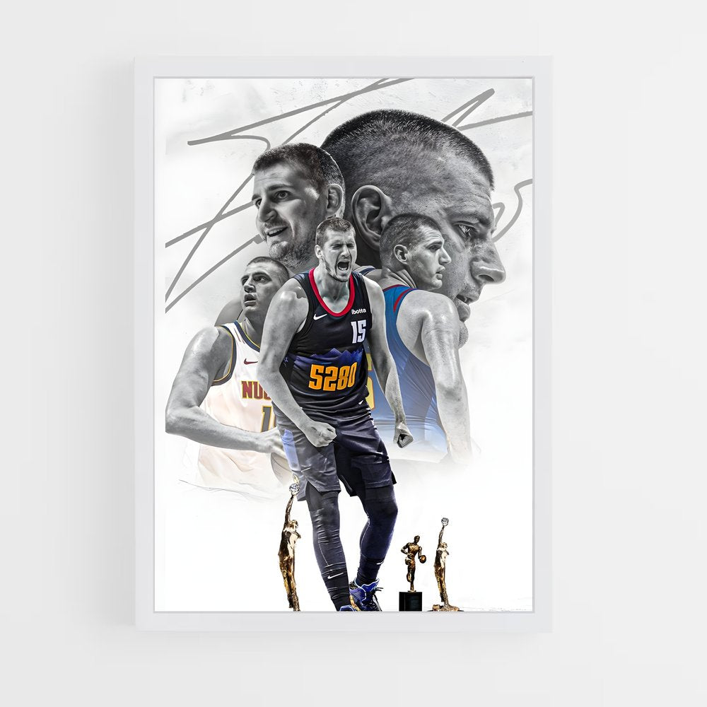 ap-nikola jokic-4 cadre Blanc