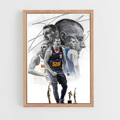 ap-nikola jokic-4 cadre Bois clair