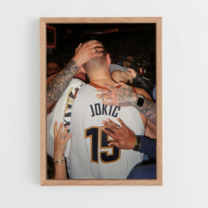 ap-nikola jokic-8 cadre Bois clair