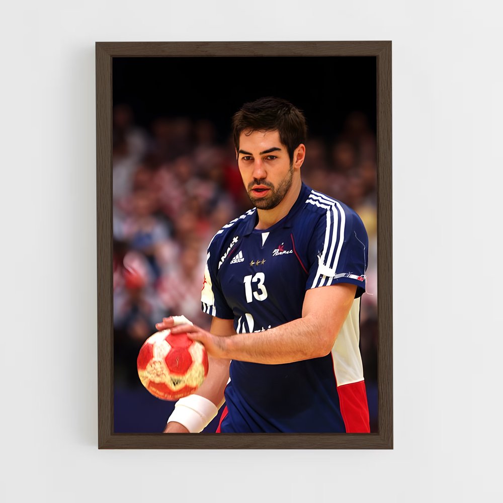 ap-nikola karabatic-1 cadre Bois foncé