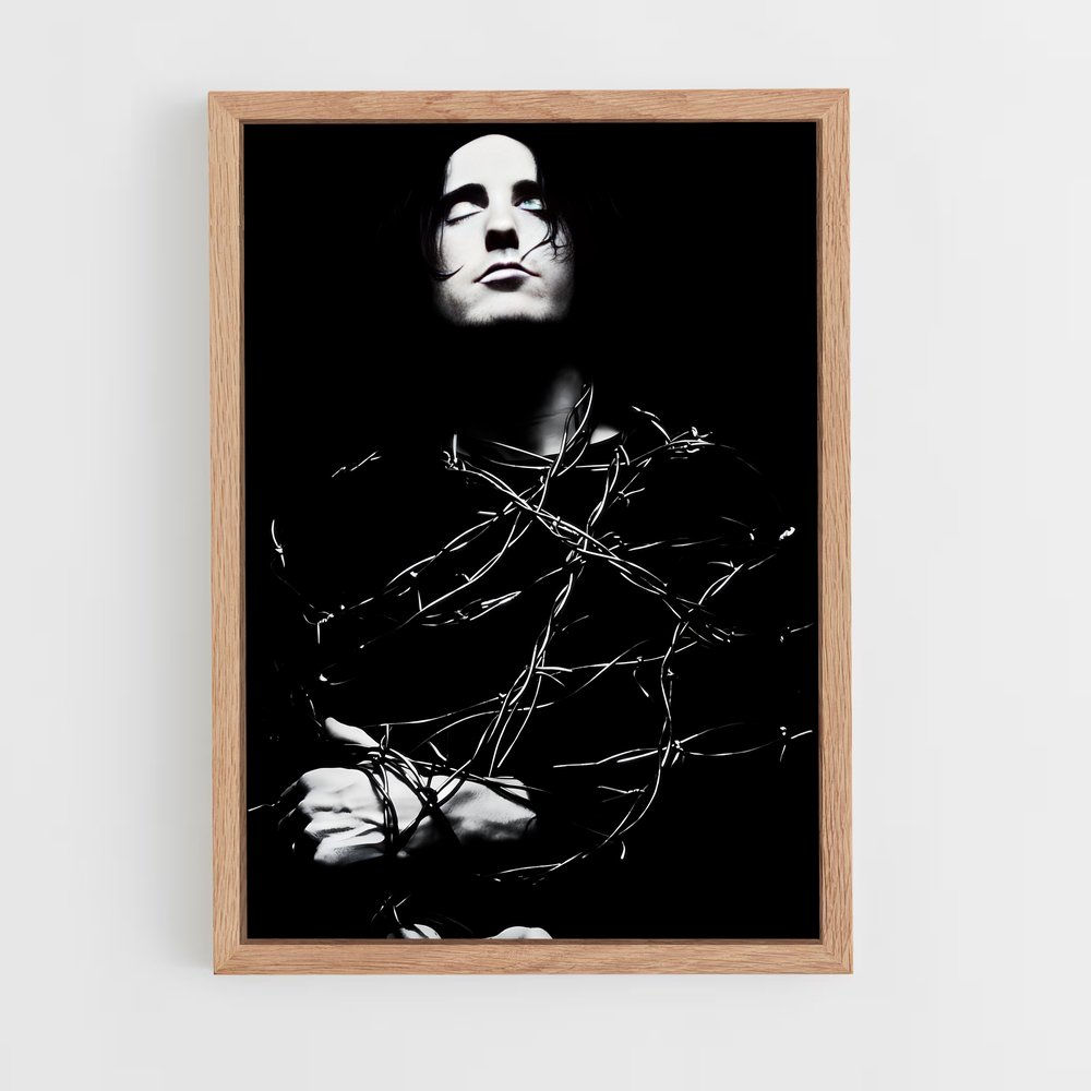 ap-nine inch nails-1 cadre Bois clair