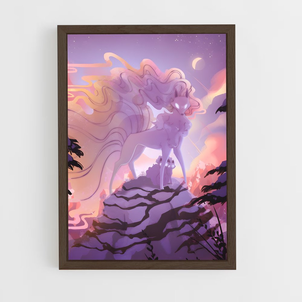 ap-ninetales-2 cadre Bois foncé