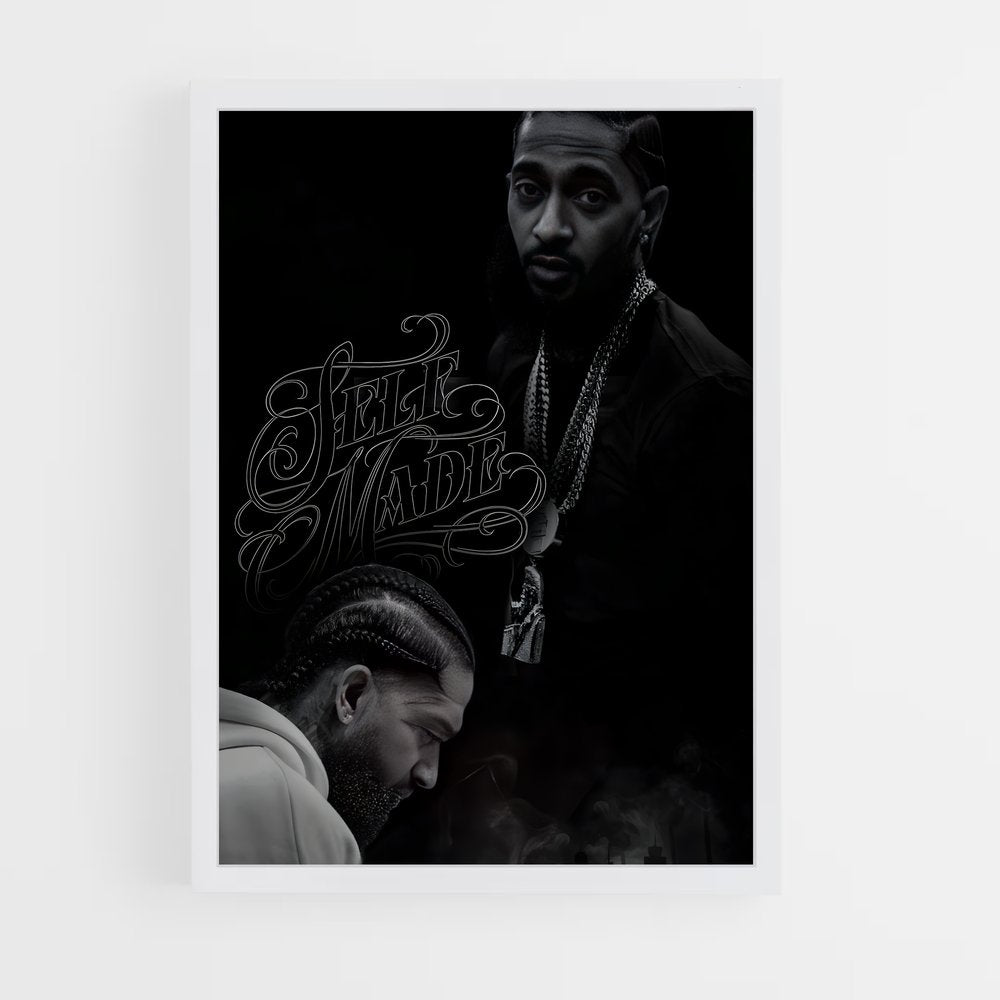 ap-nipsey hussle-4 cadre Blanc