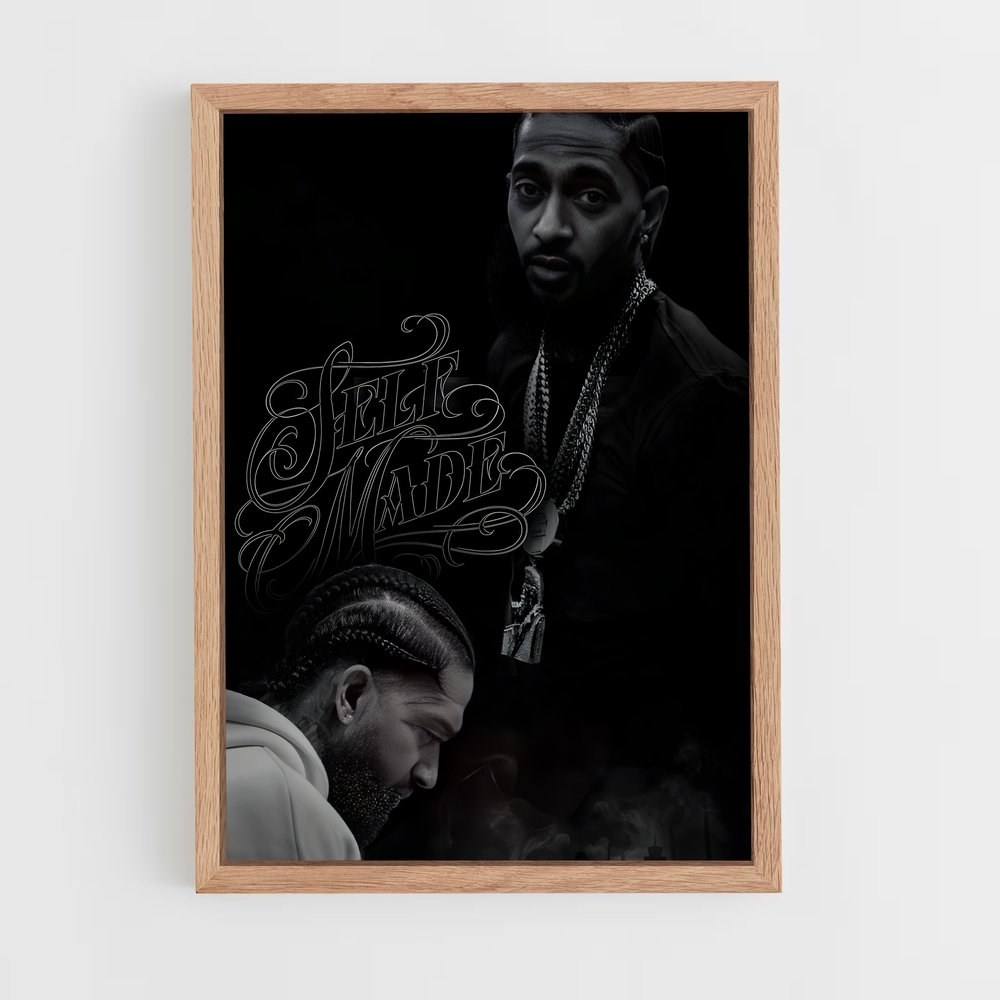 ap-nipsey hussle-4 cadre Bois clair