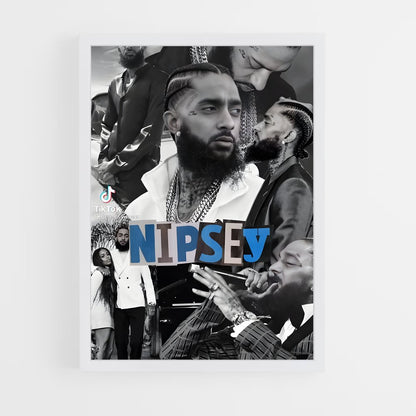 ap-nipsey hussle-6 cadre Blanc