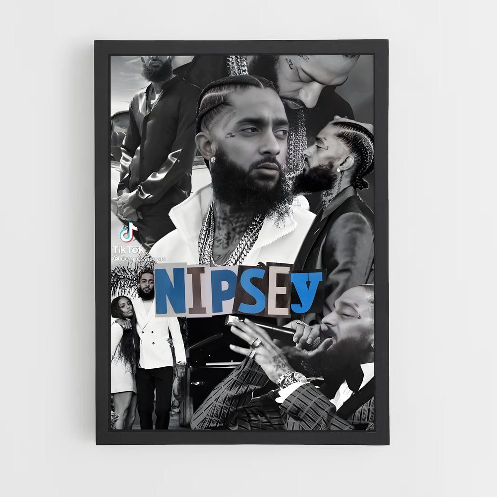 ap-nipsey hussle-6 cadre Noir