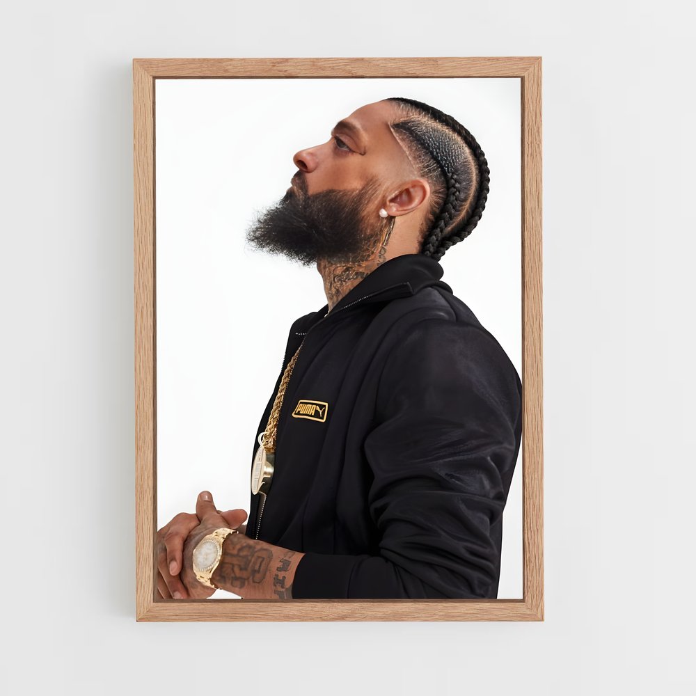 ap-nipsey hussle-9 cadre Bois clair