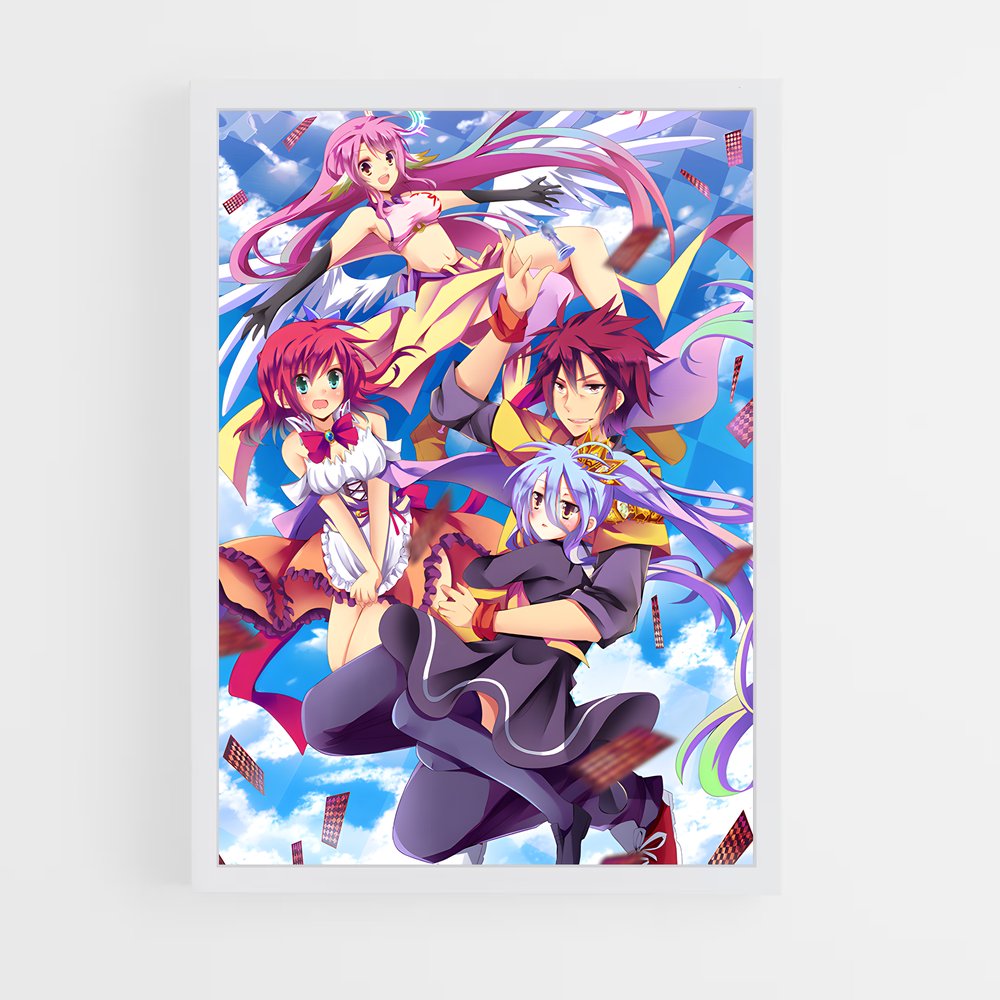 ap-no game no life-3 cadre Blanc