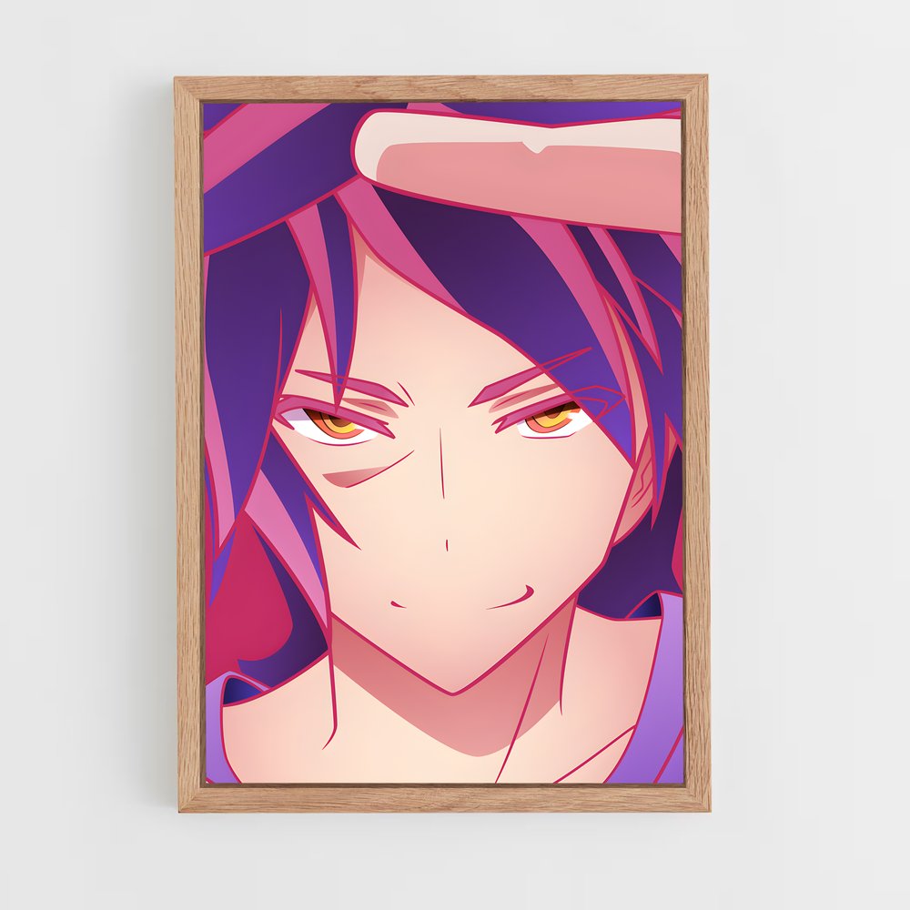 ap-no game no life-4 cadre Bois clair