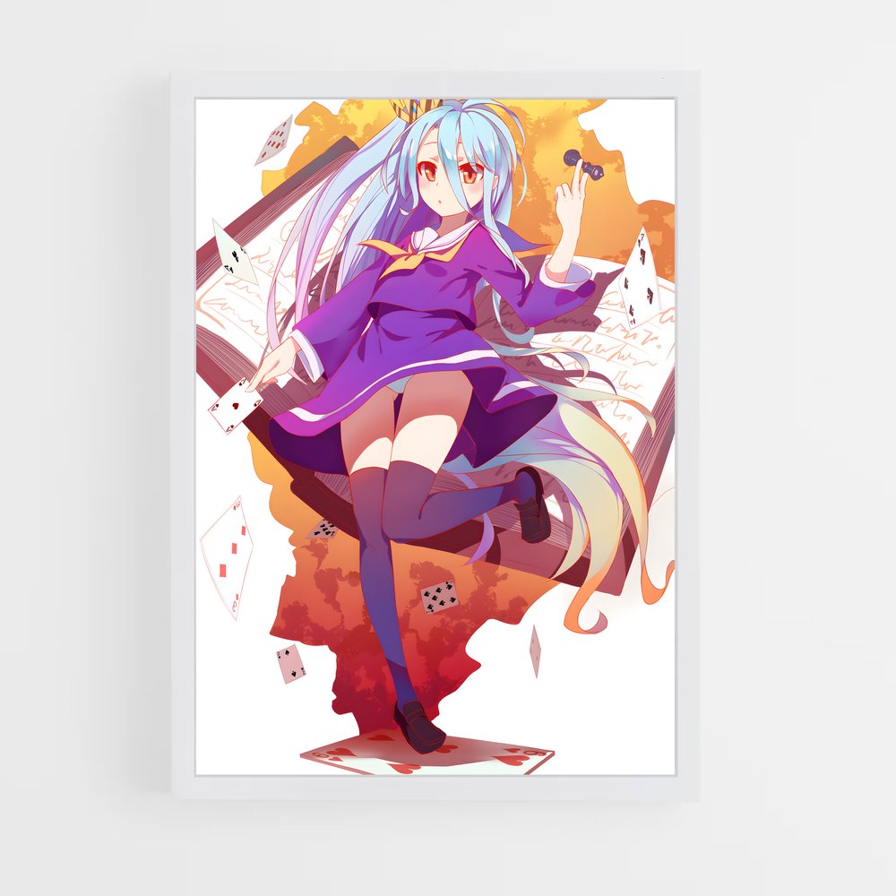ap-no game no life-5 cadre Blanc