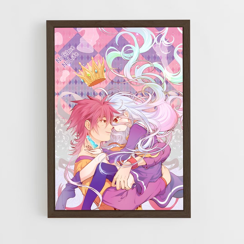 ap-no game no life-6 cadre Bois foncé
