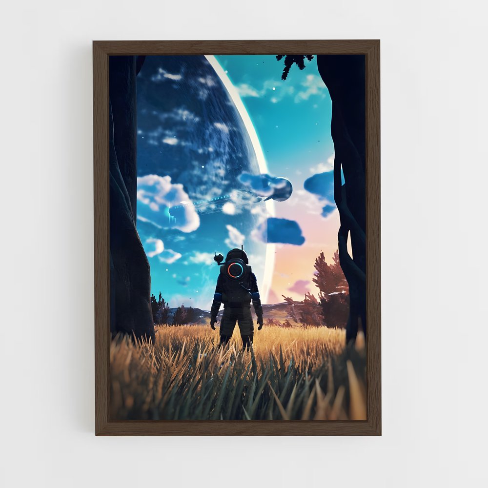 ap-no man sky-16 cadre Bois foncé