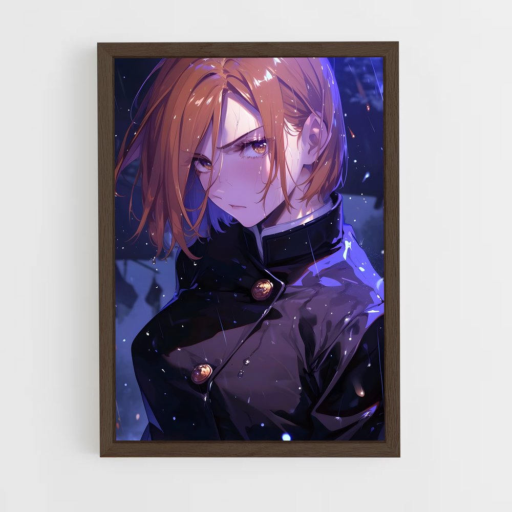 ap-nobara kugisaki-4 cadre Bois foncé
