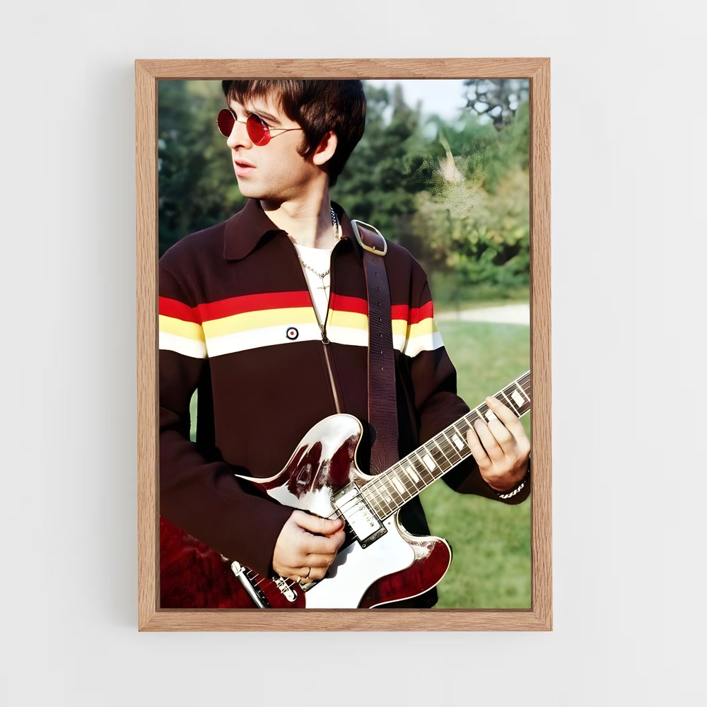 ap-noel gallagher-4 cadre Bois clair
