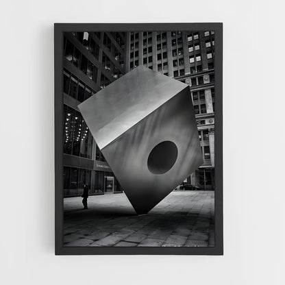 ap-noguchi red cube-1 cadre Noir
