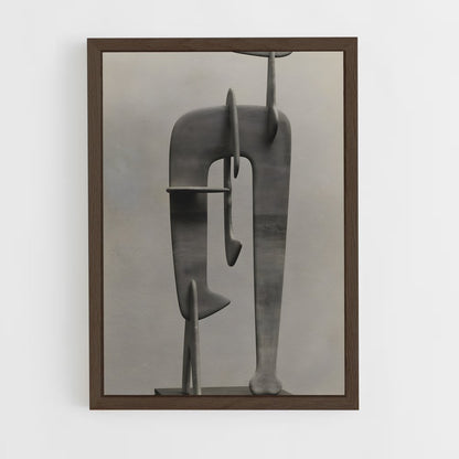 ap-noguchi sculptures-3 cadre Bois foncé