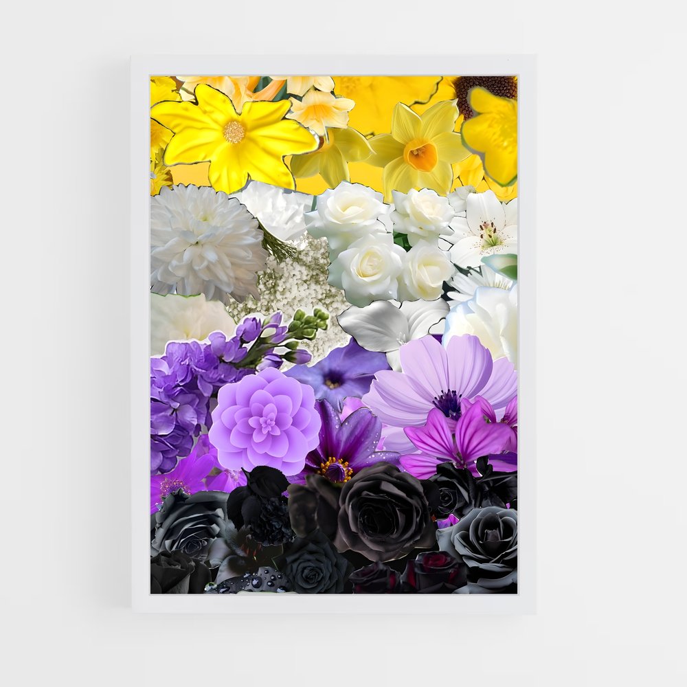 ap-non binary flag-2 cadre Blanc