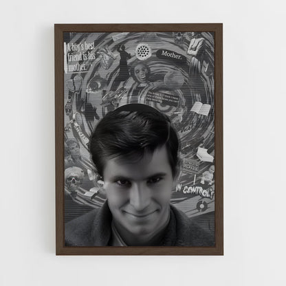 ap-norman bates-4 cadre Bois foncé