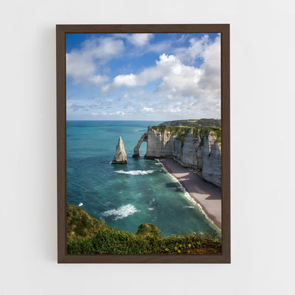 ap-normandy beaches-3 cadre Bois foncé