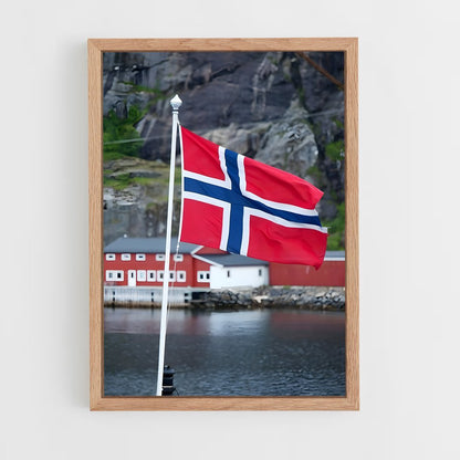ap-norway flag-1 cadre Bois clair