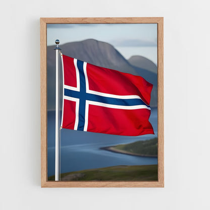 ap-norway flag-2 cadre Bois clair