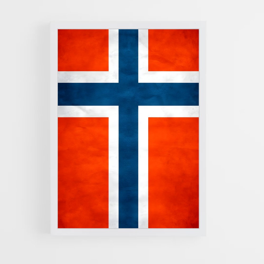 ap-norway flag-4 cadre Blanc