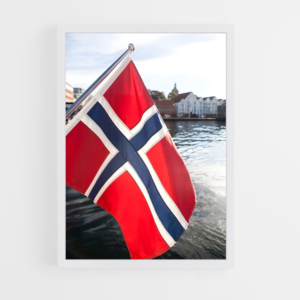 ap-norway flag-5 cadre Blanc