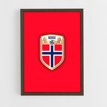 ap-norway national football team-5 cadre Bois foncé