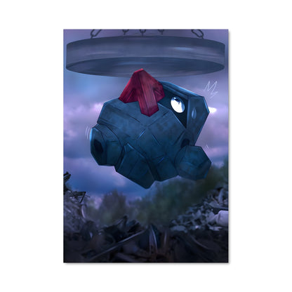 Poster Robot Rouge enchaîné