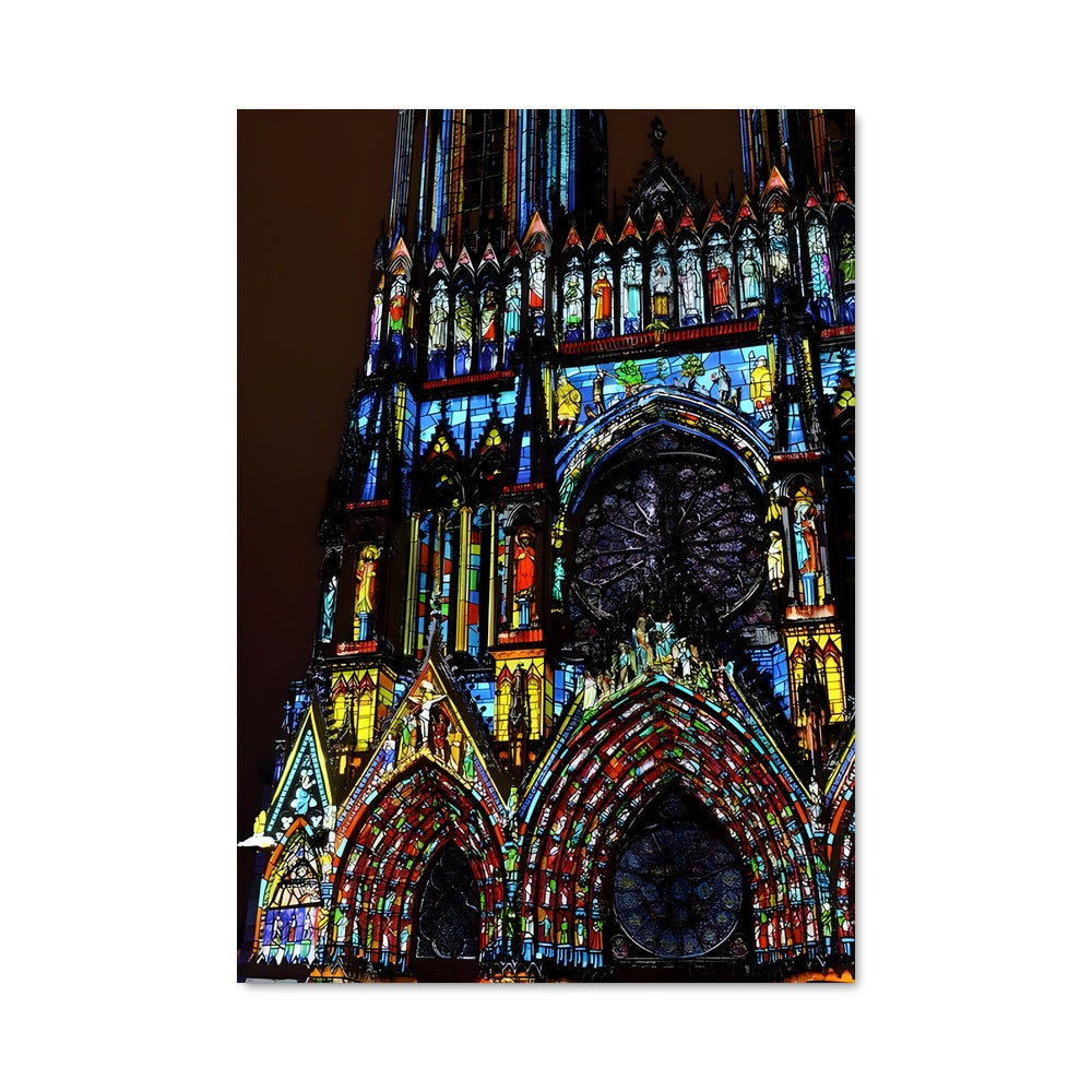 Poster Notre Dame Illuminée