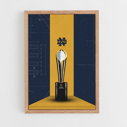 ap-notre dame fighting irish-3 cadre Bois clair
