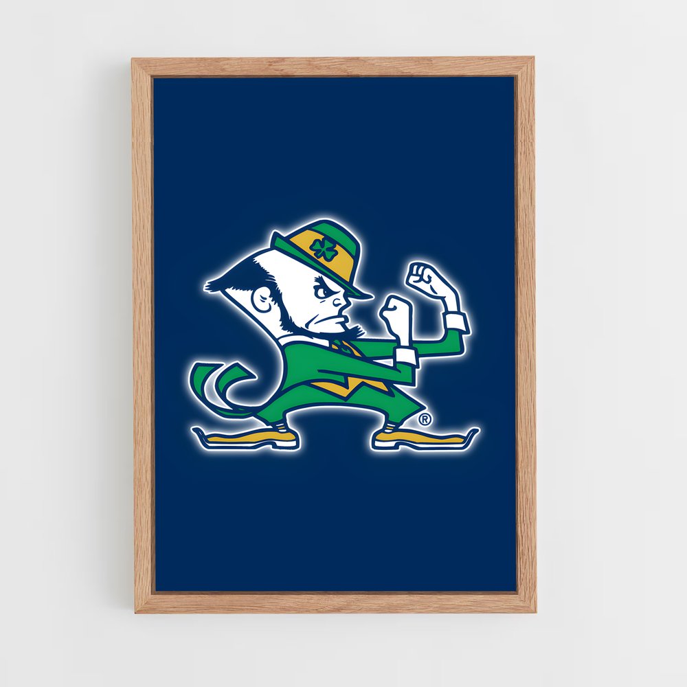 ap-notre dame fighting irish-6 cadre Bois clair