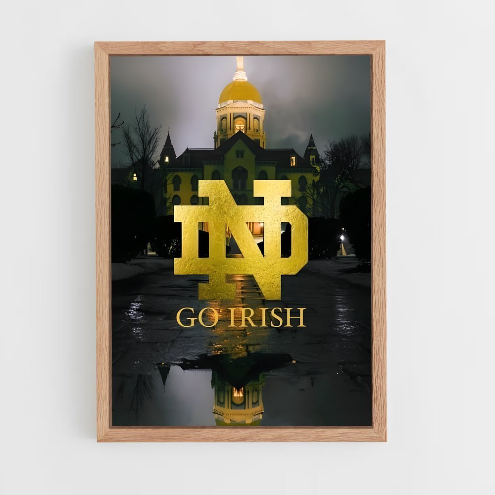 ap-notre dame fighting irish-7 cadre Bois clair
