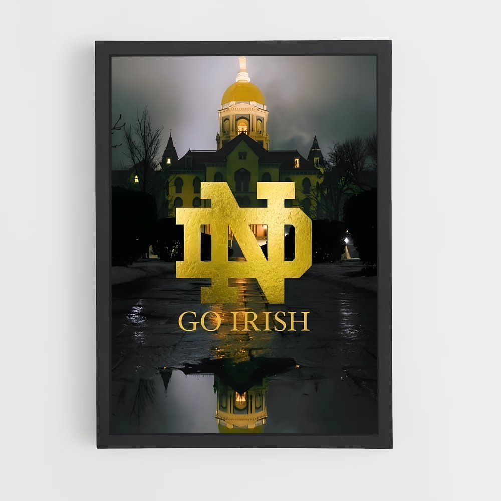 ap-notre dame fighting irish-7 cadre Noir