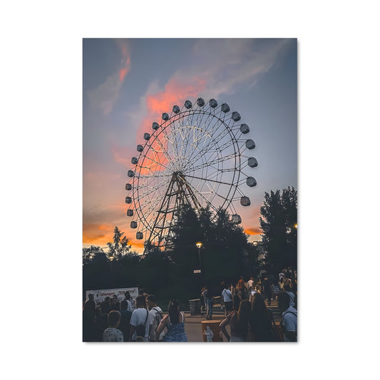 Poster Grande Roue au Crépuscule