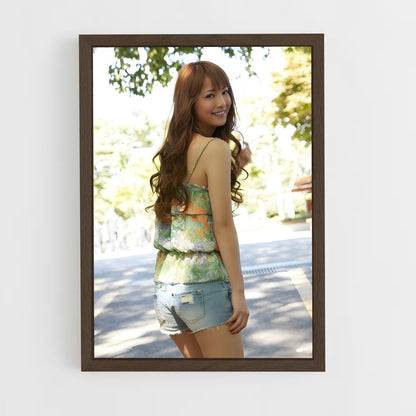 ap-nozomi sasaki-3 cadre Bois foncé