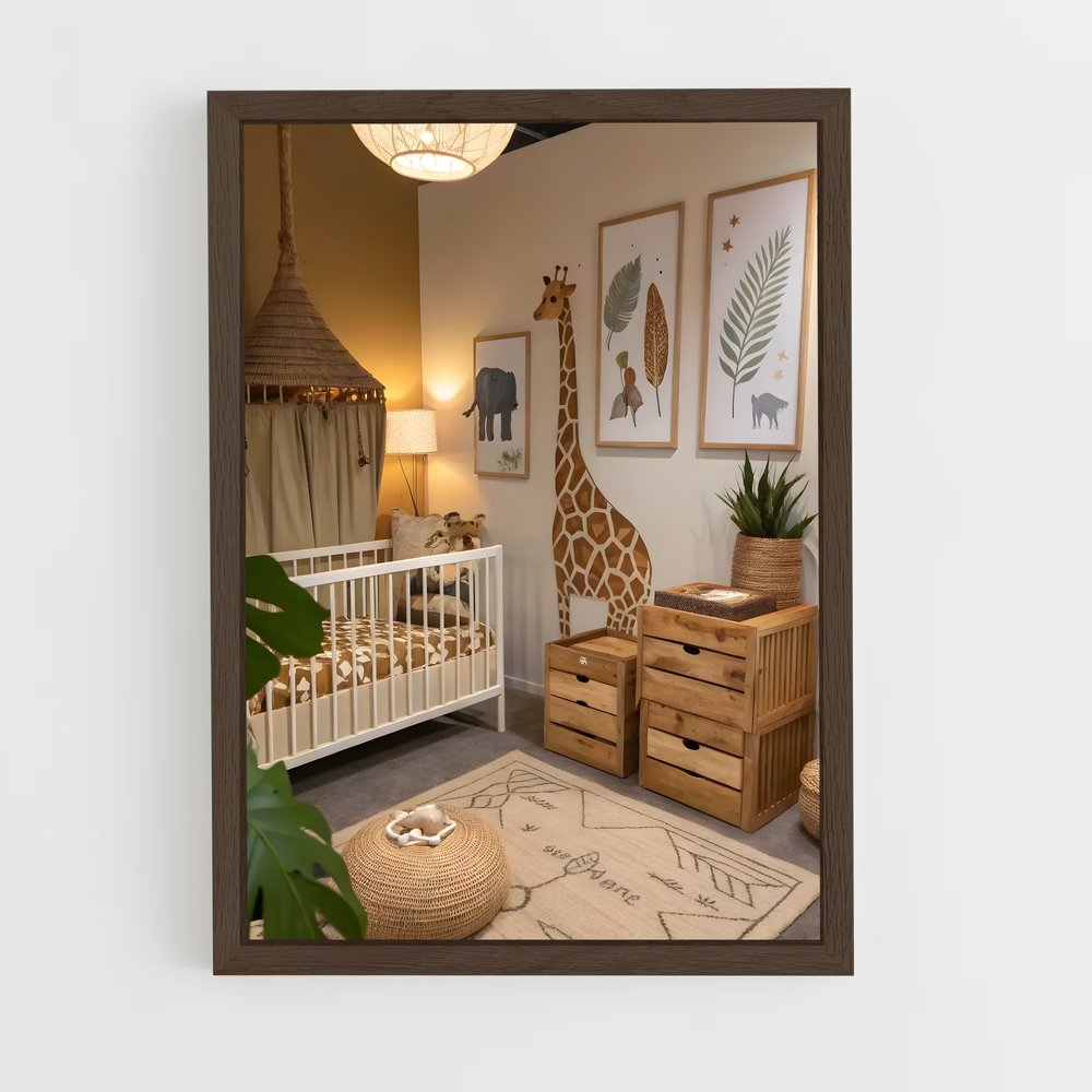 ap-nursery-7 cadre Bois foncé