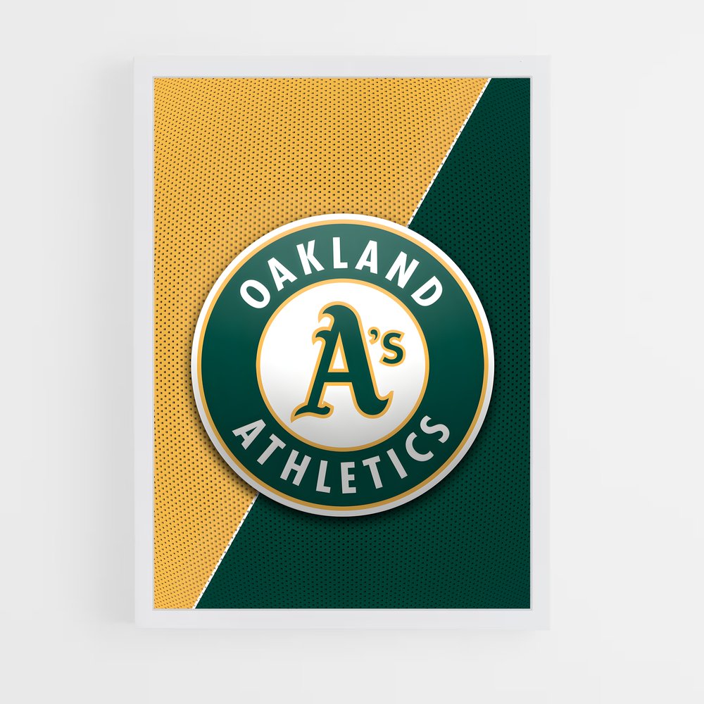 ap-oakland athletics-1 cadre Blanc