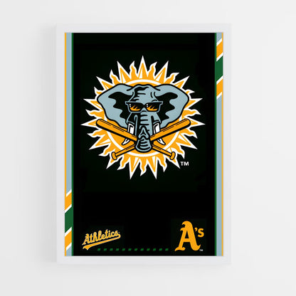 ap-oakland athletics-3 cadre Blanc