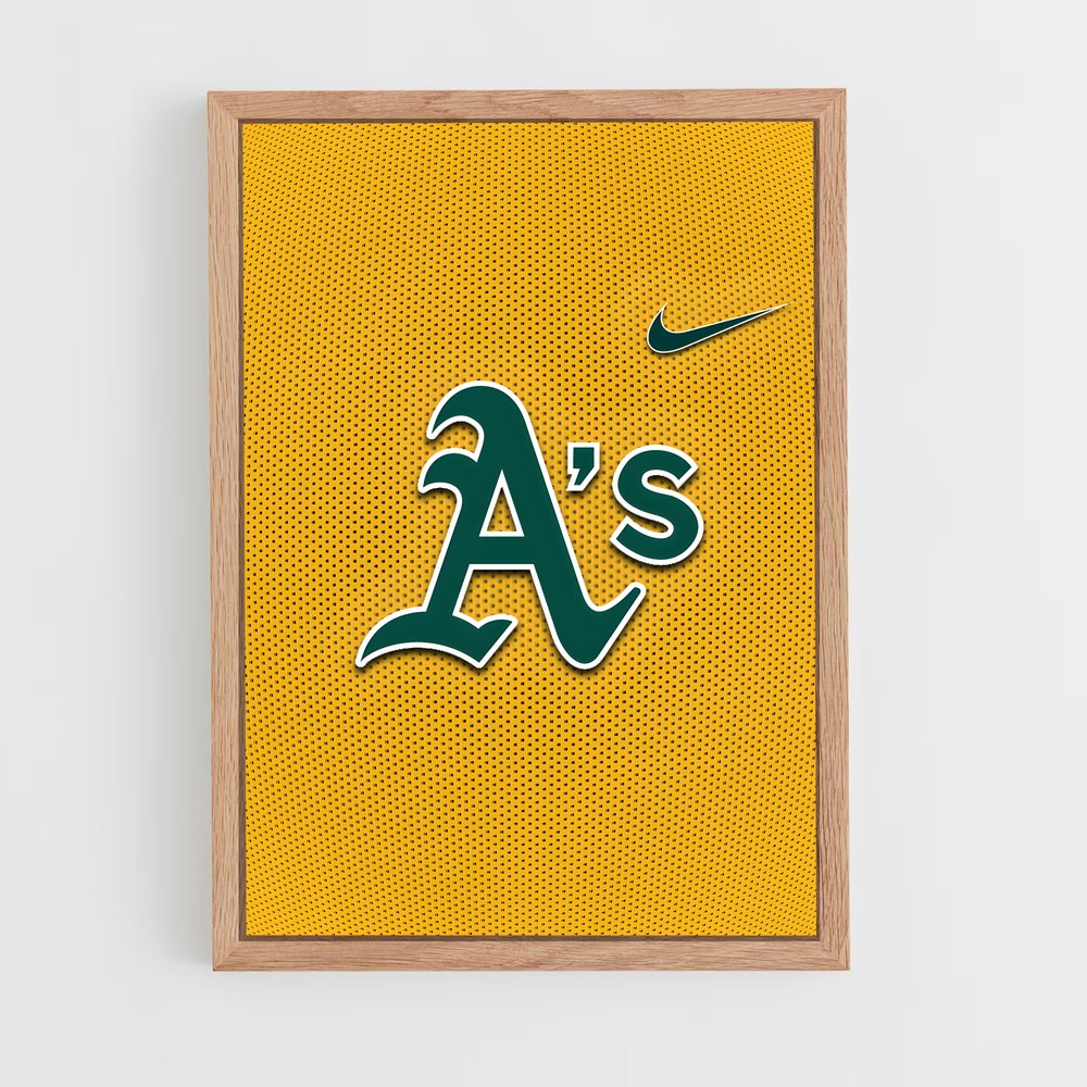 ap-oakland athletics-6 cadre Bois clair